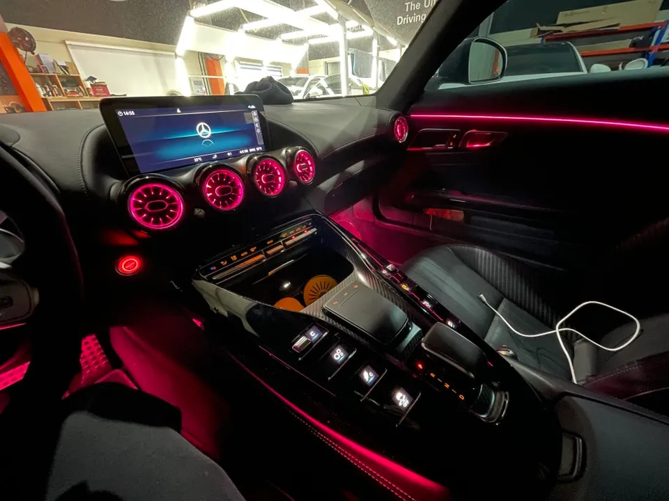 Mercedes-Benz AMG GT ambient lighting - Mercedes-Benz AMG GT Ambient Lighting Review: Cost & Results photo 4