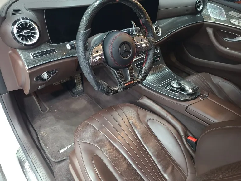 Mercedes-Benz CLS interior customization - Mercedes-Benz CLS Interior Dyeing Review — Bordeaux Red Accent Transformation photo 3