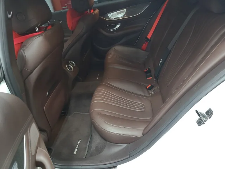 Mercedes-Benz CLS interior customization - Mercedes-Benz CLS Interior Dyeing Review — Bordeaux Red Accent Transformation photo 5