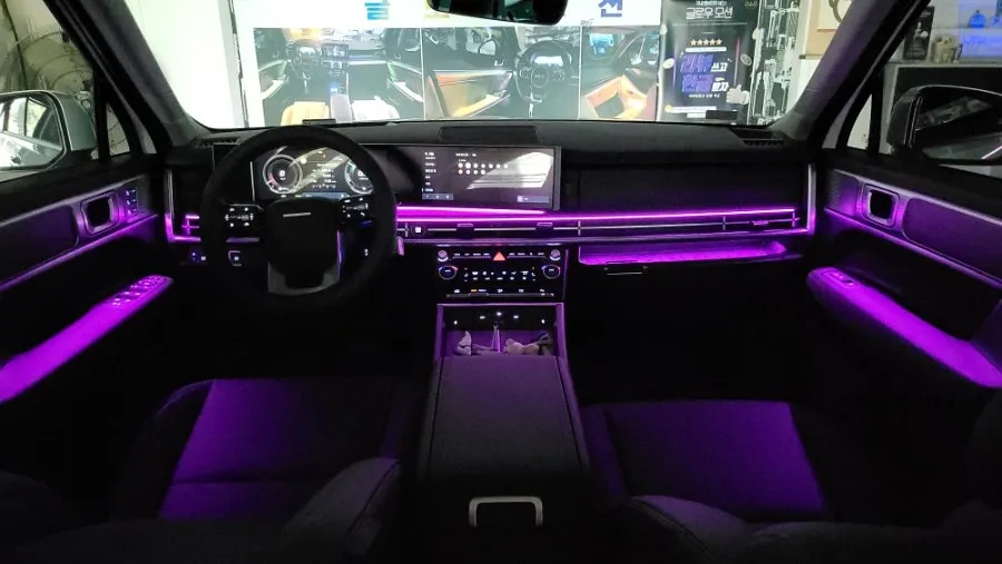 Hyundai Santa Fe MX5 ambient lighting - Hyundai Santa Fe MX5 Ambient Lighting Review: Cost & Results photo 4