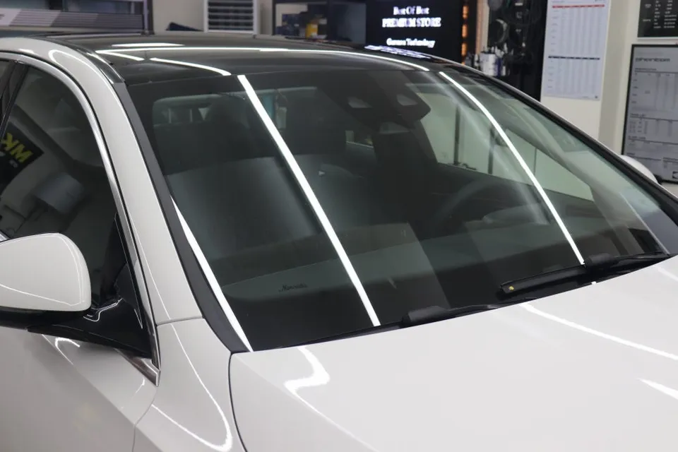 Mercedes-Benz E-Class window tinting - Mercedes-Benz E-Class Window Tinting Review - Sunset Film photo 4