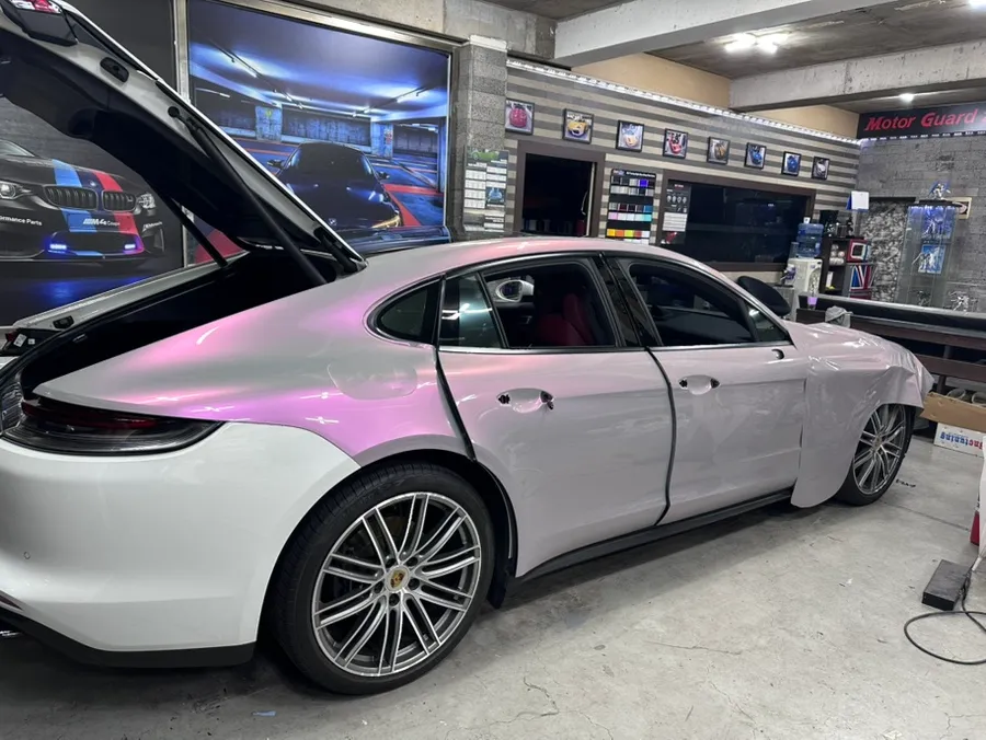 ポルシェ パナメーラ カーラッピング事例|費用目安・仕上がり 施工写真 2-3