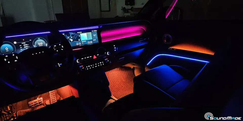 Hyundai Palisade LX3 ambient lighting installation result