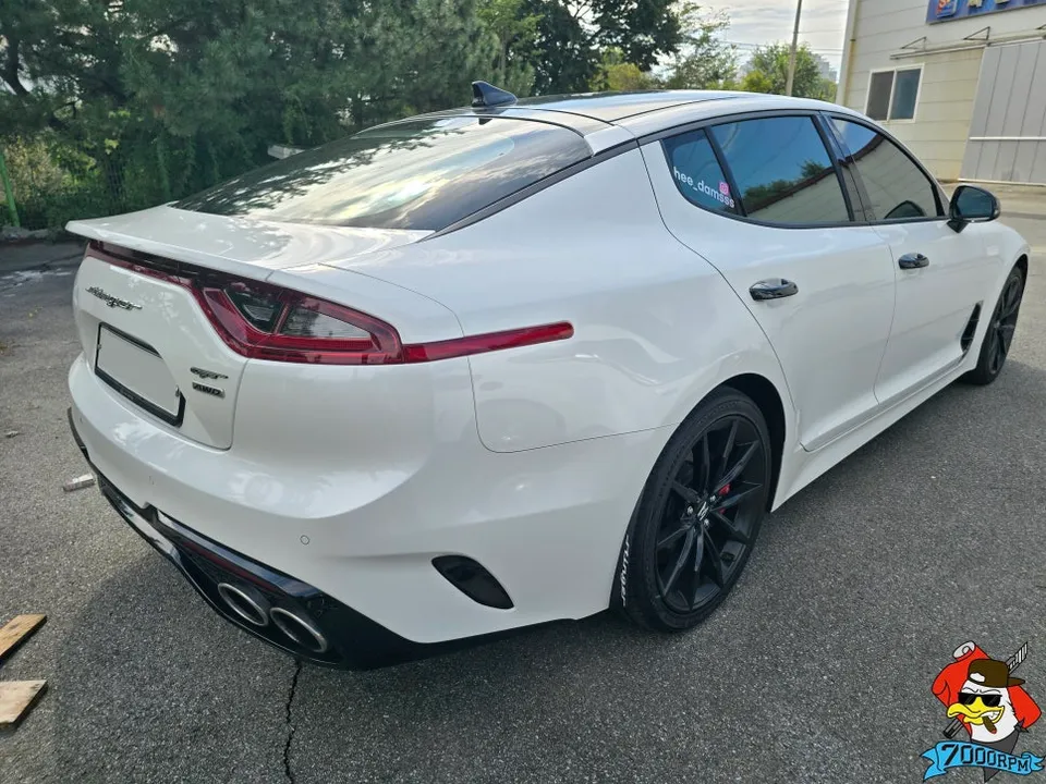 Kia Stinger vinyl wrap - Kia Stinger Satin Black Vinyl Wrap Review photo 4