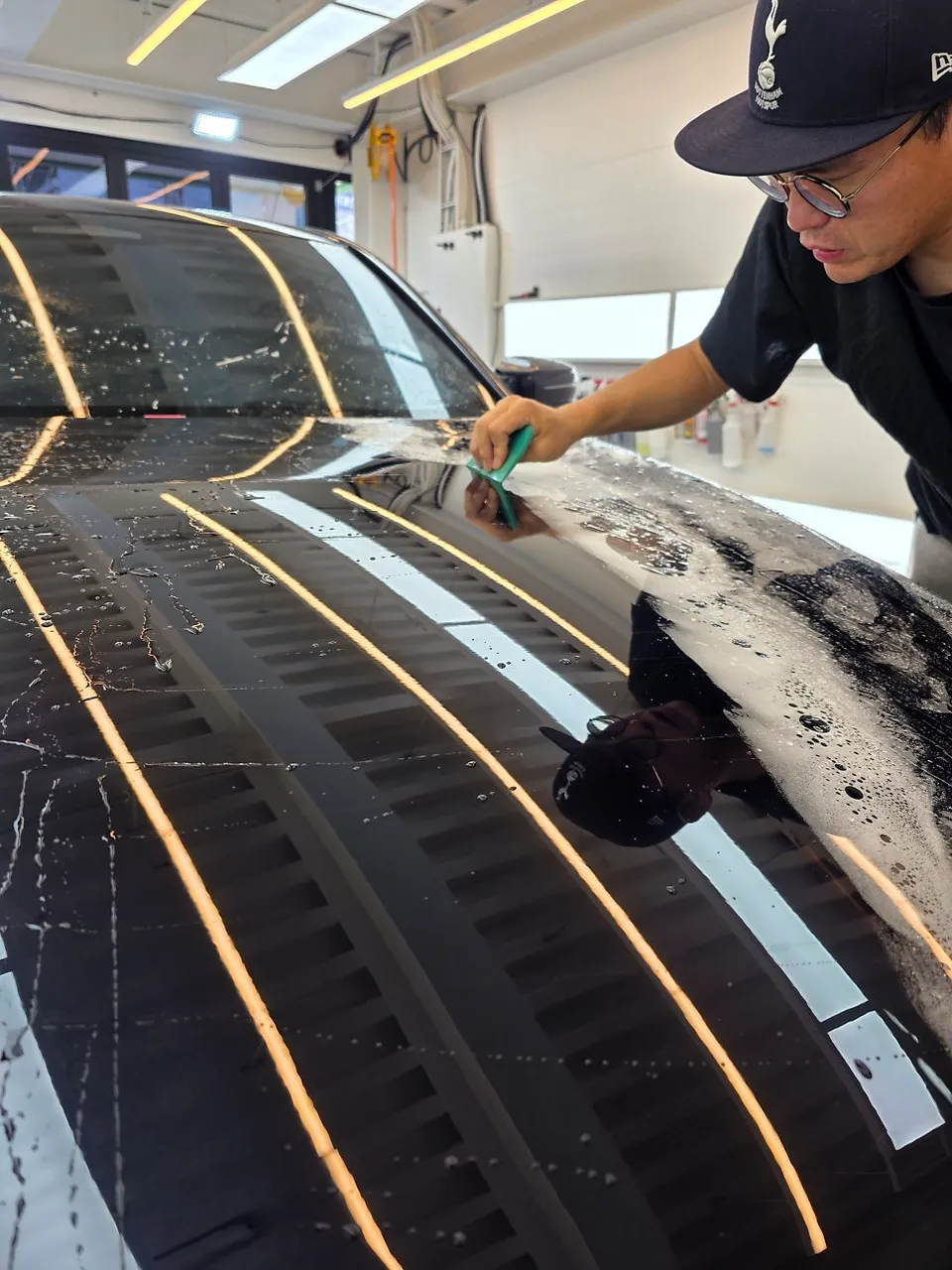 BMW 5 SeriesのPPF施工事例 施工写真 4-2