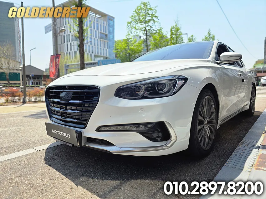 Hyundai Grandeur IG body kit - Hyundai Grandeur IG Body Kit Installation Review photo 3