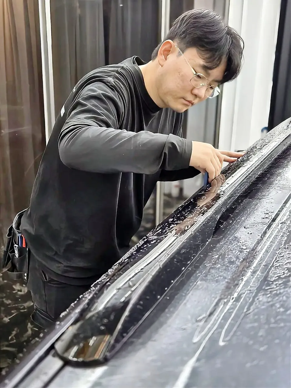 Kia MohaveのPPF施工事例|費用目安と仕上がり 施工写真 3-2