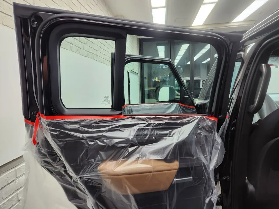 Ford Mustang Window Tinting: Dark Tint Removal Process — photo 4