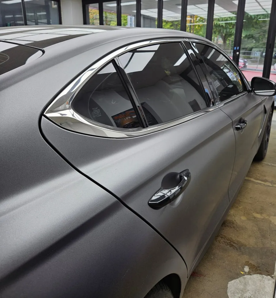 Genesis G70 vinyl wrap - Genesis G70 Chrome Delete Vinyl Wrap Review photo 5