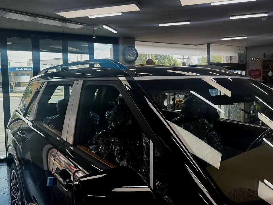 Hyundai Palisade LX3のカーラッピング事例|クローム処理 施工写真 3-1