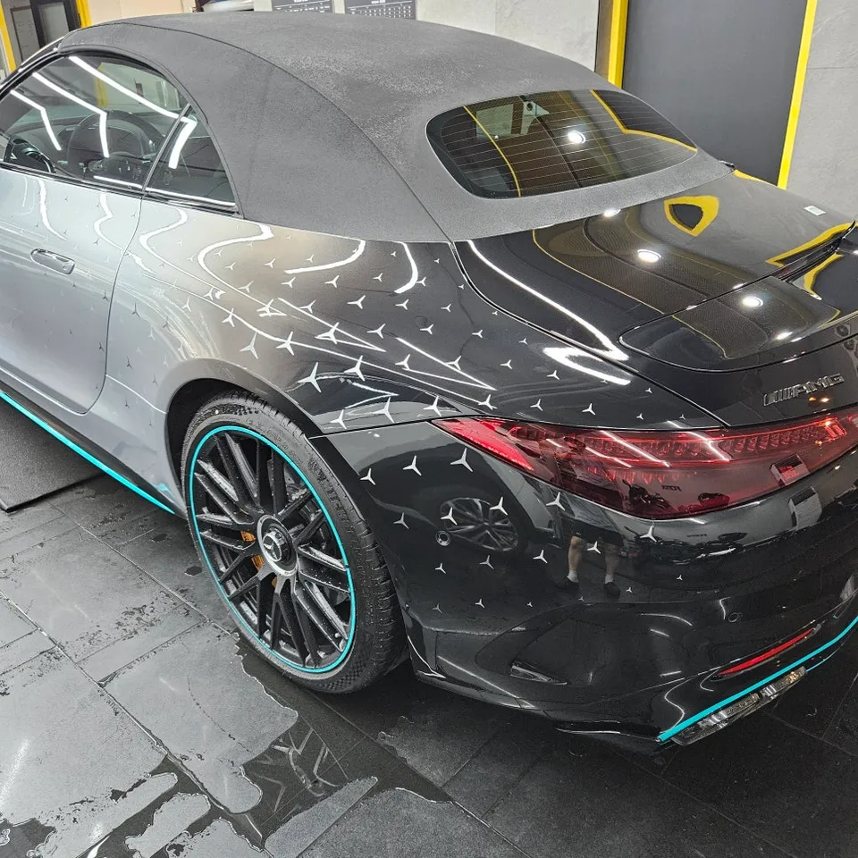 メルセデス・ベンツ SL63 AMG PPF施工事例｜限定カラー保護 施工写真 1-2