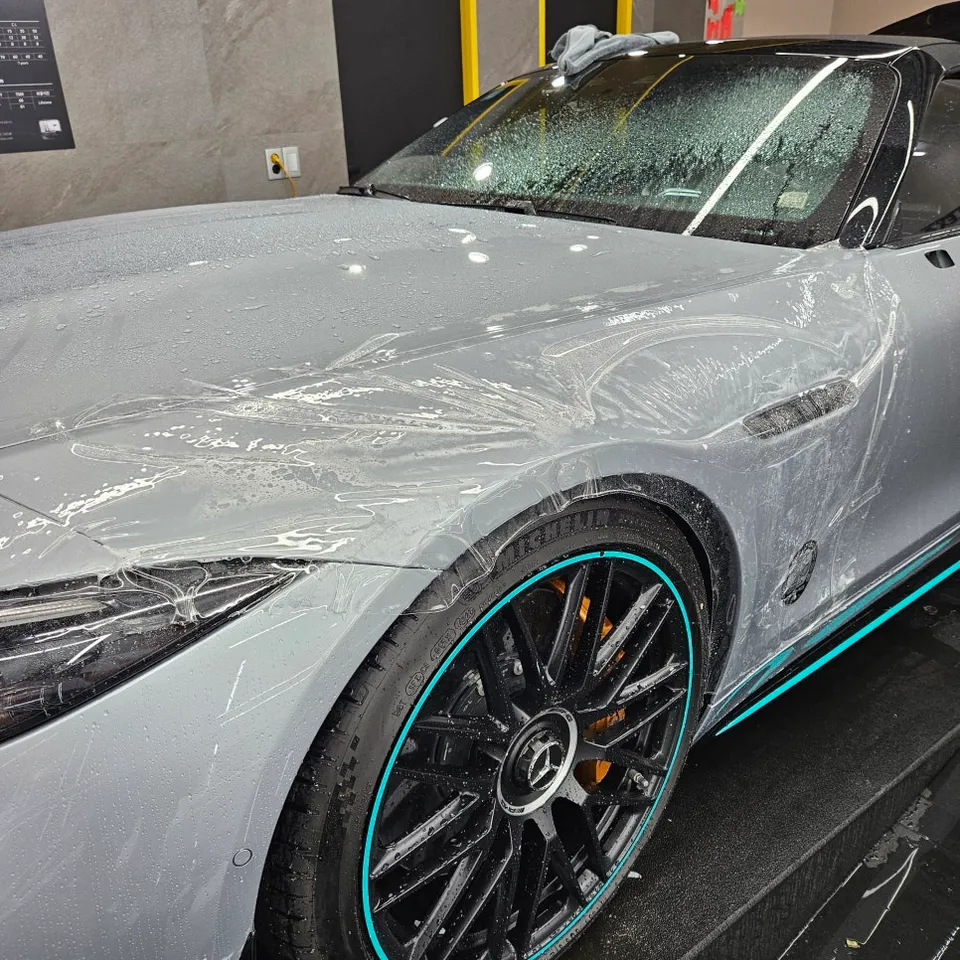 メルセデス・ベンツ SL63 AMG PPF施工事例｜限定カラー保護 施工写真 3-2