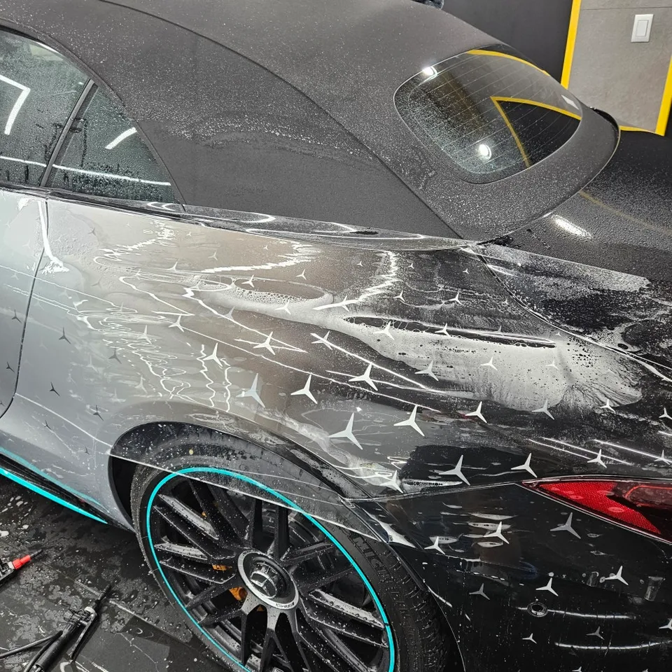 メルセデス・ベンツ SL63 AMG PPF施工事例｜限定カラー保護 施工写真 2-3