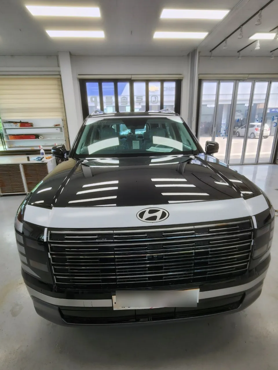 Hyundai Palisadeのカーフィルム施工事例|費用目安と仕上がり 施工写真 1-1