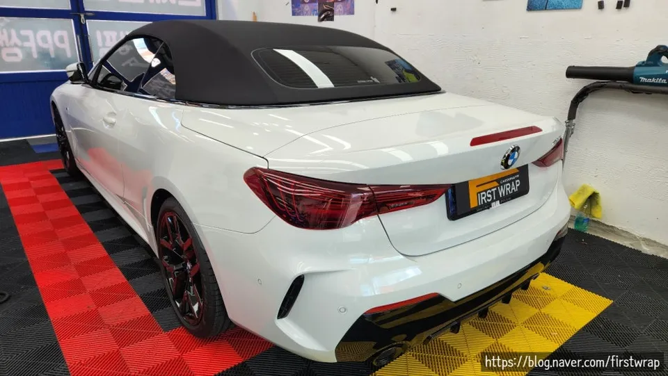 BMW 4シリーズ カブリオレ PPF施工事例｜無光フィルムの魅力 施工写真 1-2