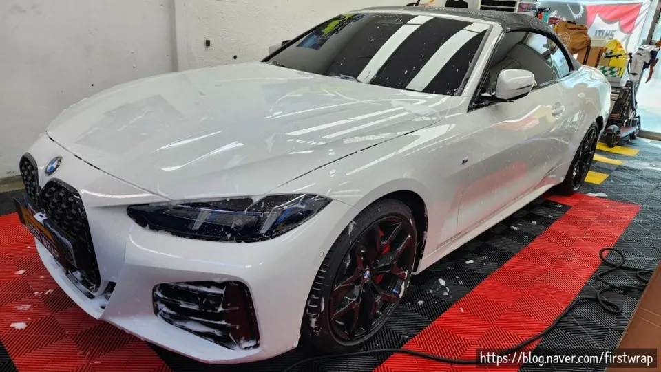 BMW 4シリーズ カブリオレ PPF施工事例｜無光フィルムの魅力 施工写真 1-3