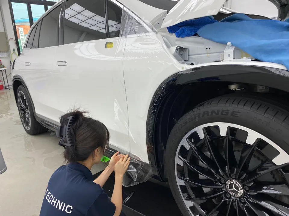 Mercedes-Benz EQS PPF施工事例|韓国での仕上がりと費用目安 施工写真 2-2