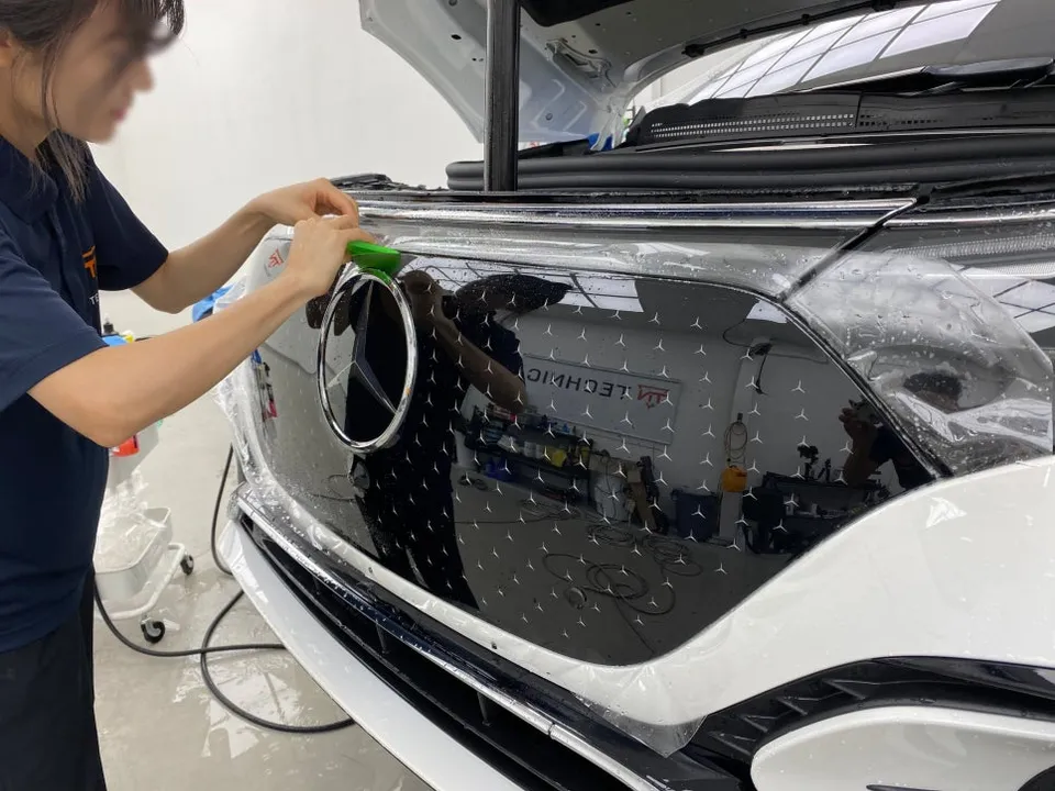 Mercedes-Benz EQS PPF施工事例|韓国での仕上がりと費用目安 施工写真 3-2