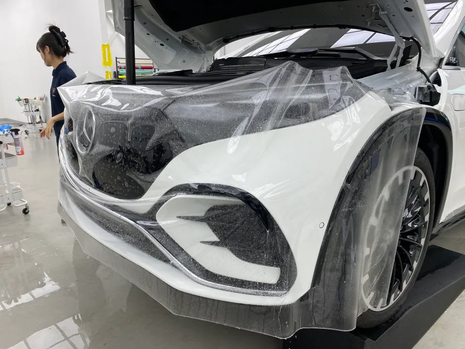 Mercedes-Benz EQS PPF施工事例|韓国での仕上がりと費用目安 施工写真 1-3