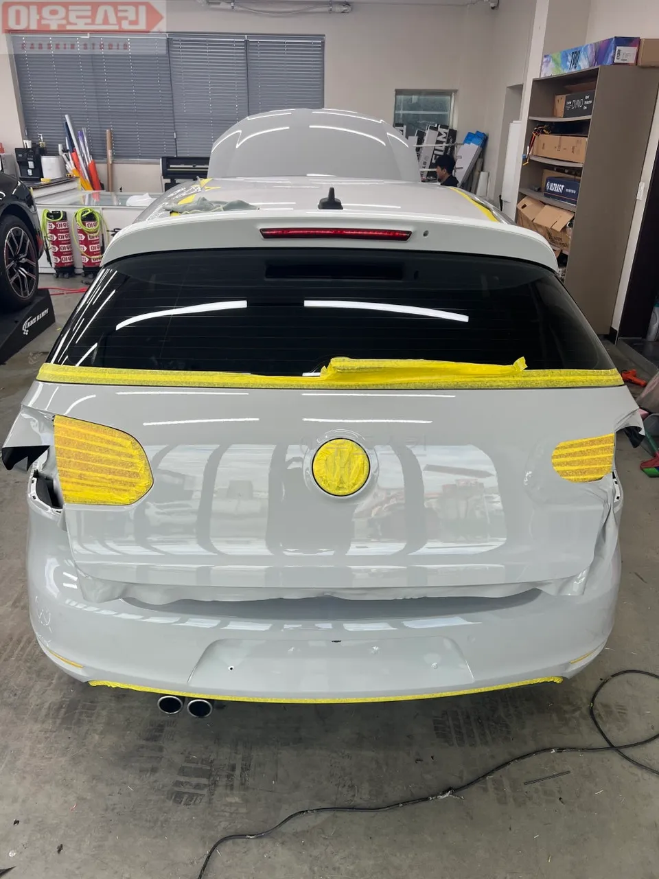 Porsche Golfのカーラッピング事例 施工写真 1-2