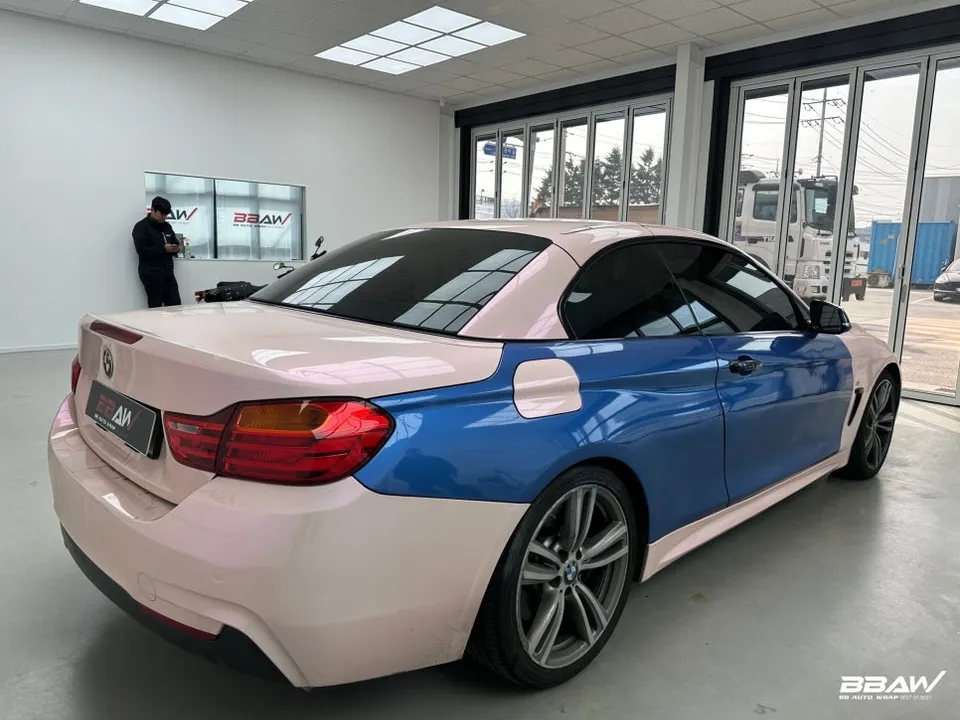 BMW 4 Series Convertibleのカーラッピング事例｜費用目安・仕上がり 施工写真 3-1