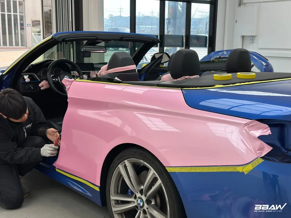 BMW 4 Series Convertibleのカーラッピング事例｜費用目安・仕上がり 施工写真 3-2