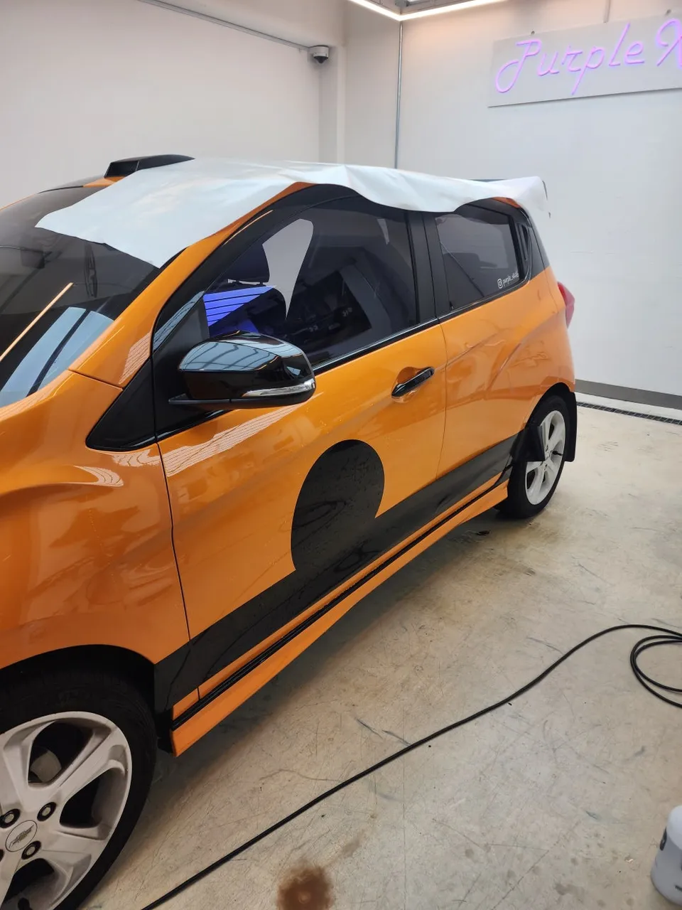 Chevrolet The Next Sparkのカーラッピング事例|費用目安・仕上がり 施工写真 2-1
