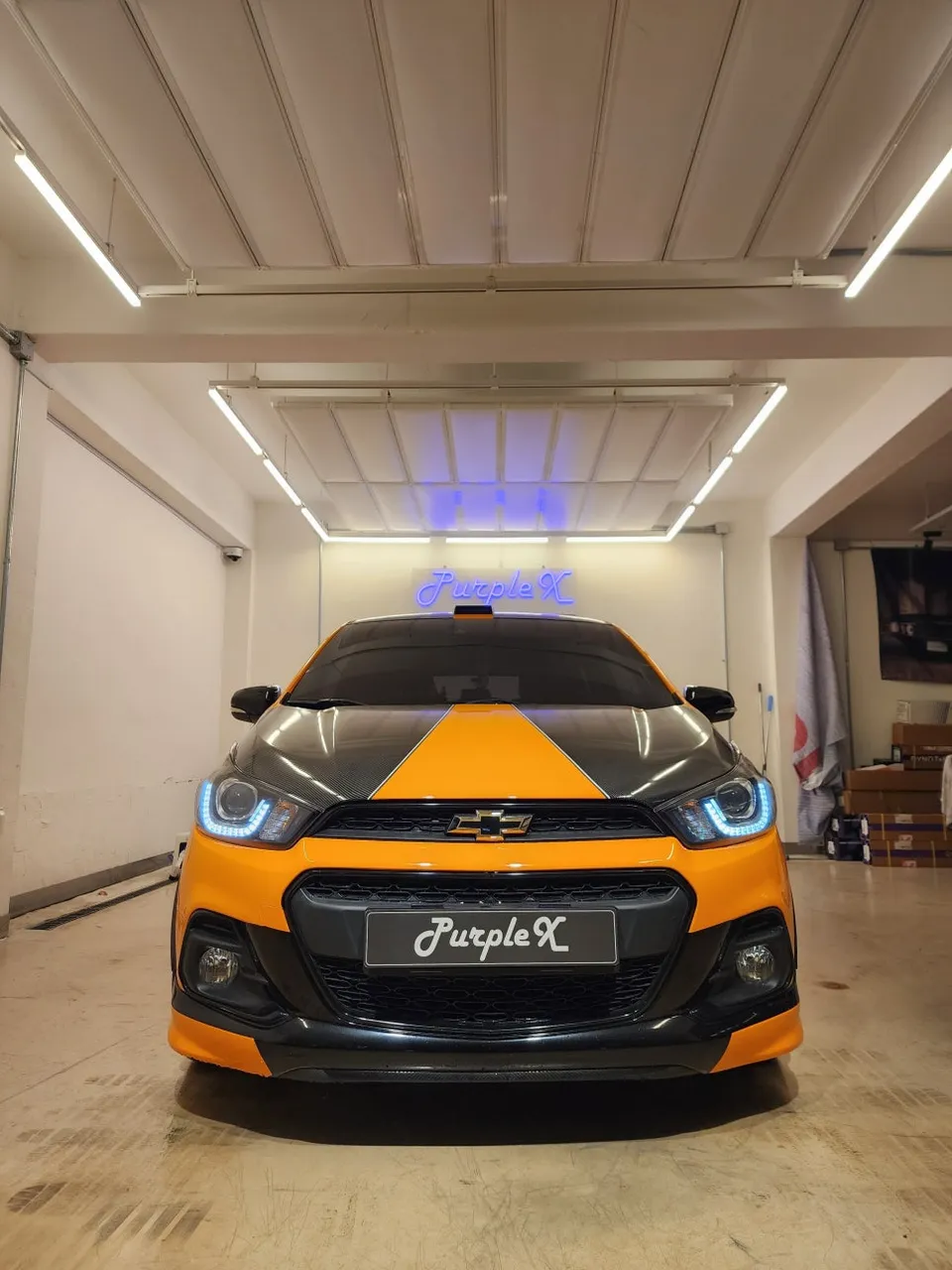 Chevrolet The Next Sparkのカーラッピング事例|費用目安・仕上がり 施工写真 1-2