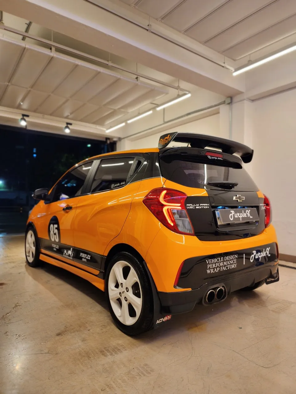Chevrolet The Next Sparkのカーラッピング事例|費用目安・仕上がり 施工写真 2-2