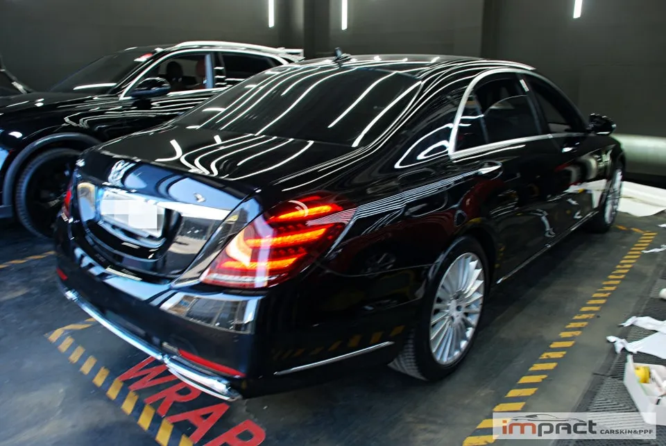 Mercedes-Benz S-ClassのPPF施工事例|傷予防と仕上がり 施工写真 3-1