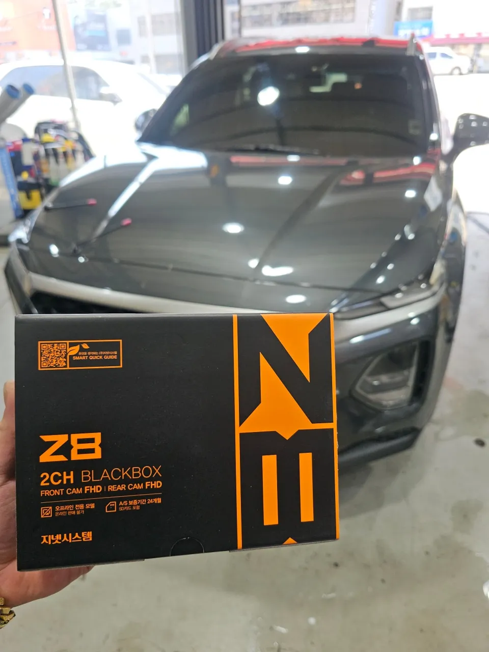 Hyundai Santa Feのドラレコ取付事例｜費用目安・仕上がり 施工写真 3-1