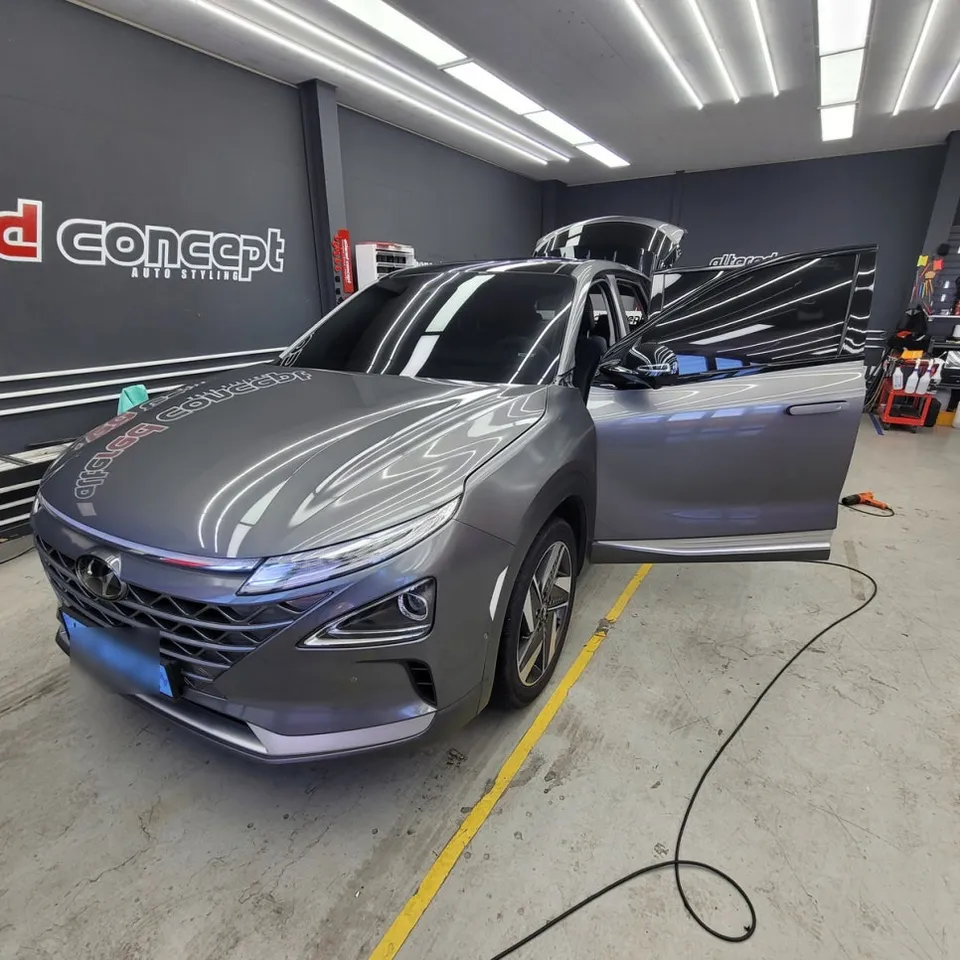 Hyundai NEXO vinyl wrap installation result