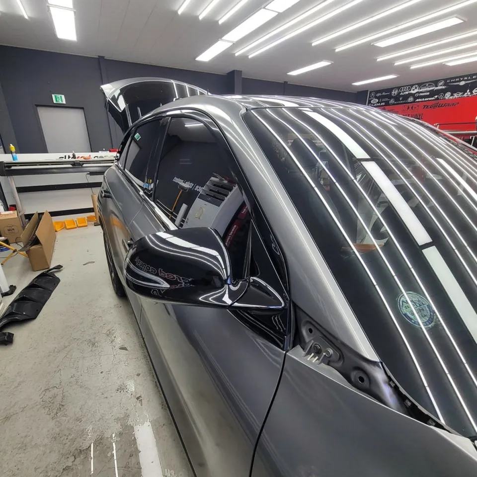 Hyundai NEXO vinyl wrap - Hyundai NEXO Vinyl Wrap Review: Satin Black Pillar Upgrade photo 3
