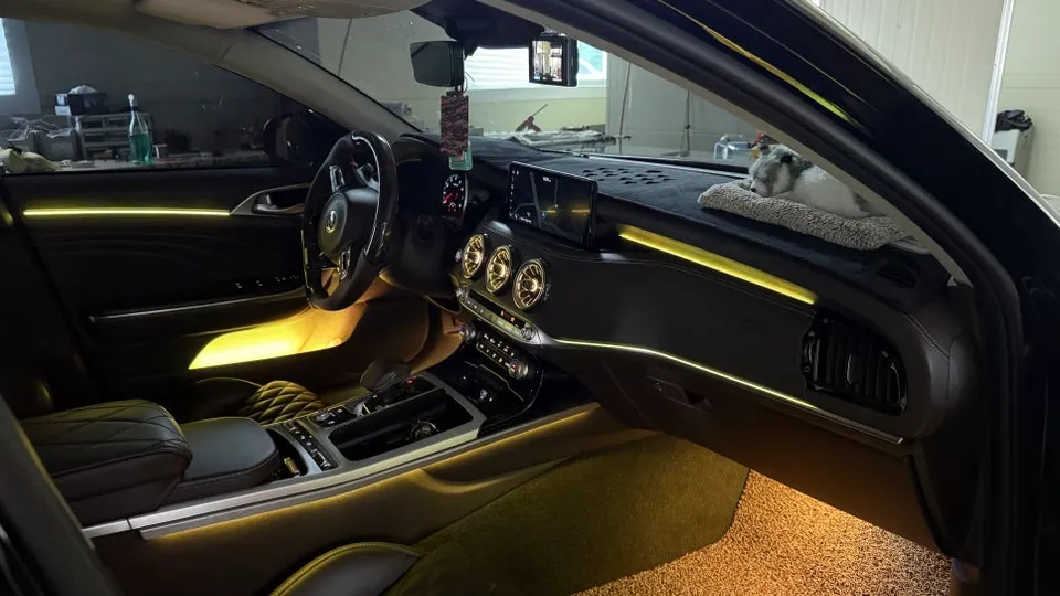 Kia Stinger Meister ambient lighting - Kia Stinger Meister Ambient Lighting Review: Cost & Results photo 3