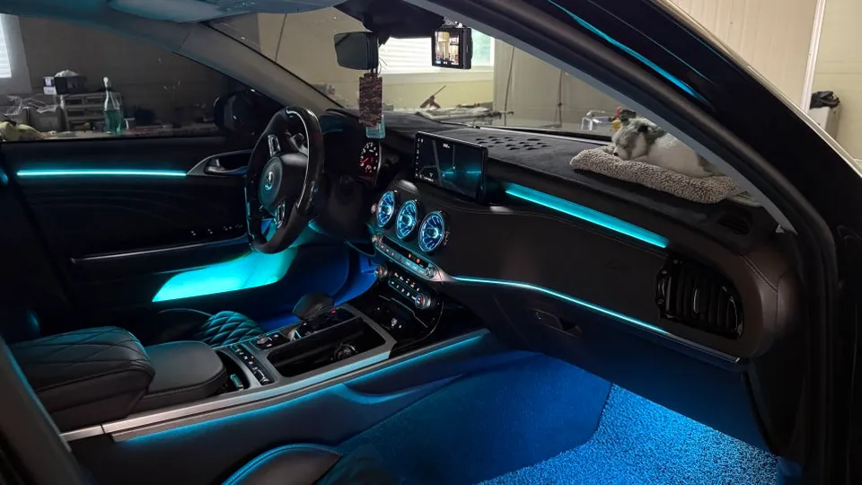 Kia Stinger Meister ambient lighting - Kia Stinger Meister Ambient Lighting Review: Cost & Results photo 5