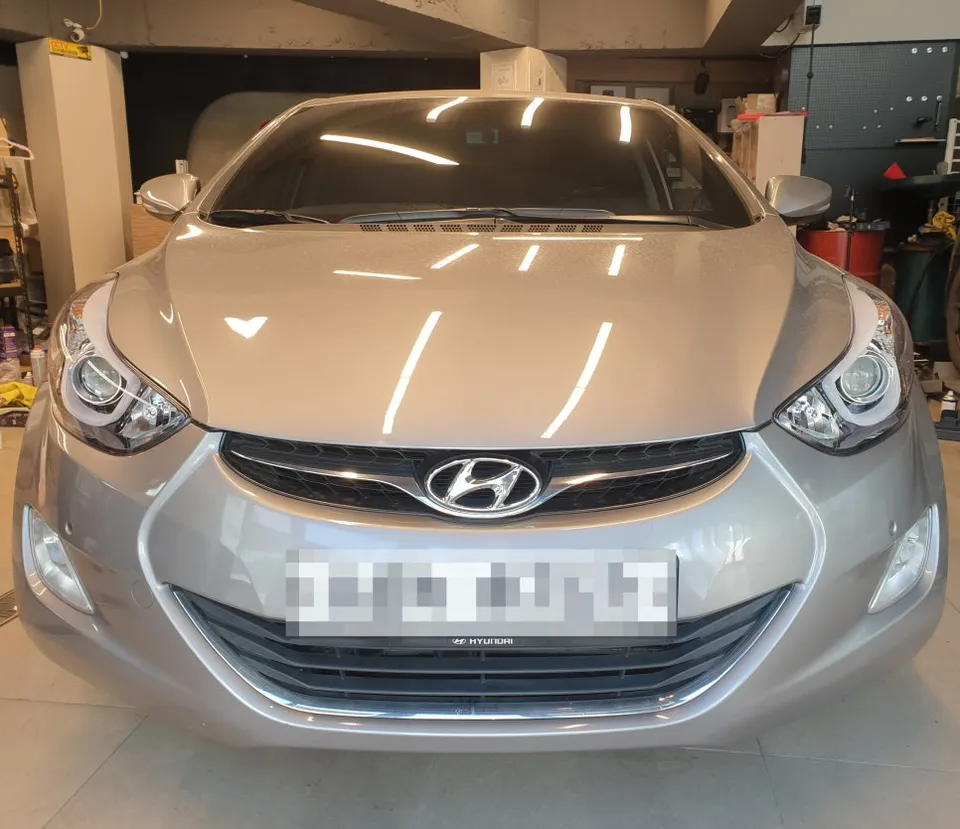 Hyundai Elantra MD body kit installation result