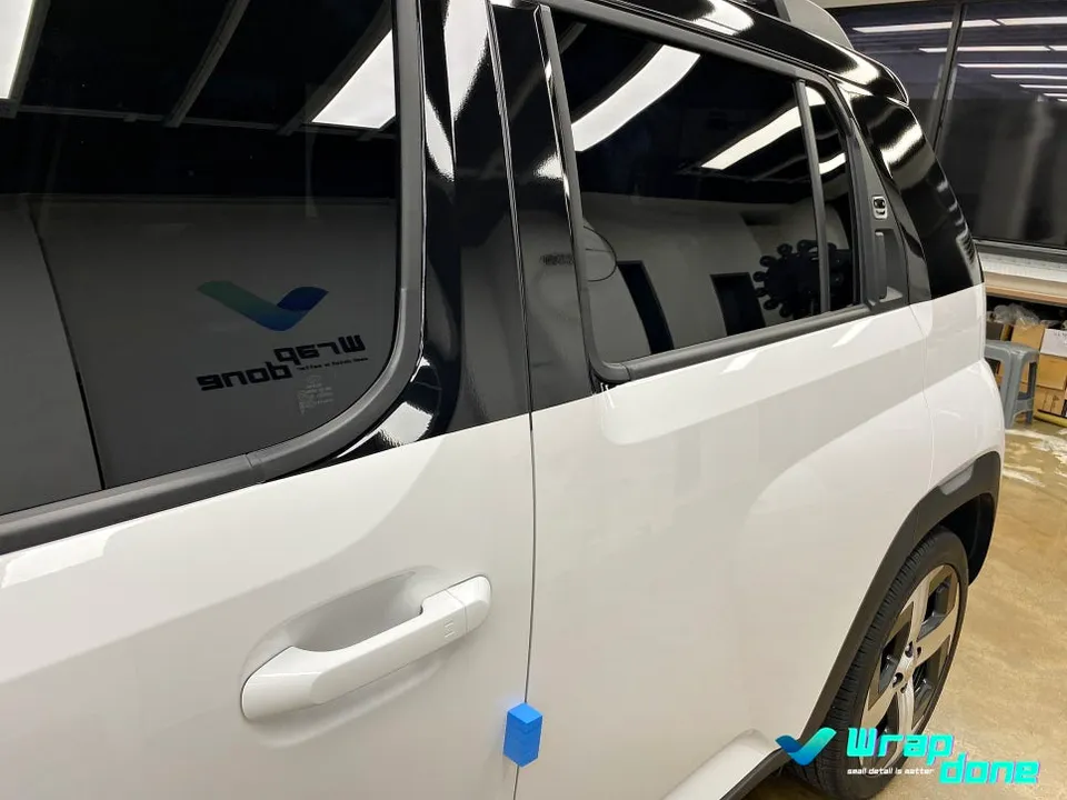 Hyundai Casper Electricのカーラッピング事例|費用目安・仕上がり 施工写真 1-1