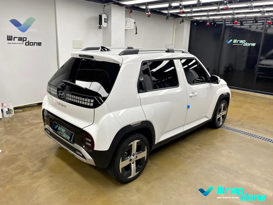 Hyundai Casper Electricのカーラッピング事例|費用目安・仕上がり 施工写真 3-1