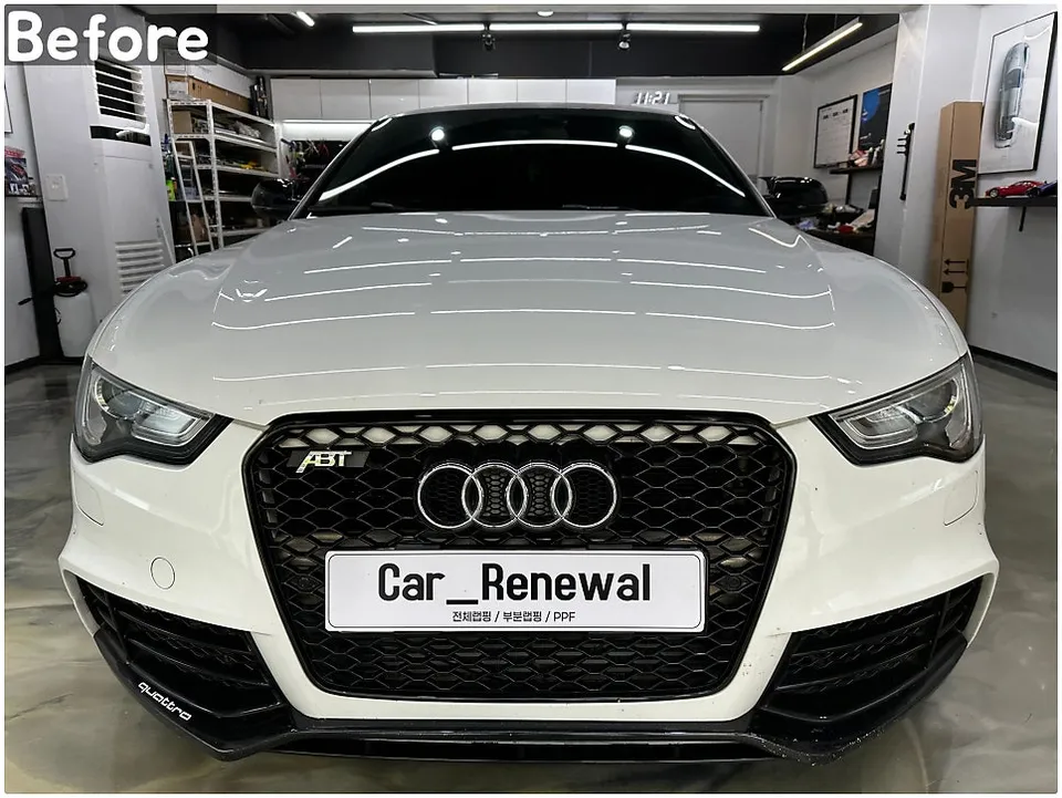 Audi A5のカーラッピング事例|費用目安と仕上がり 施工写真 1-3