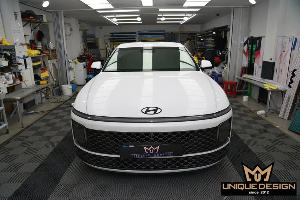 Hyundai AzeraのPPF施工事例｜光沢と保護効果 施工写真 1-1