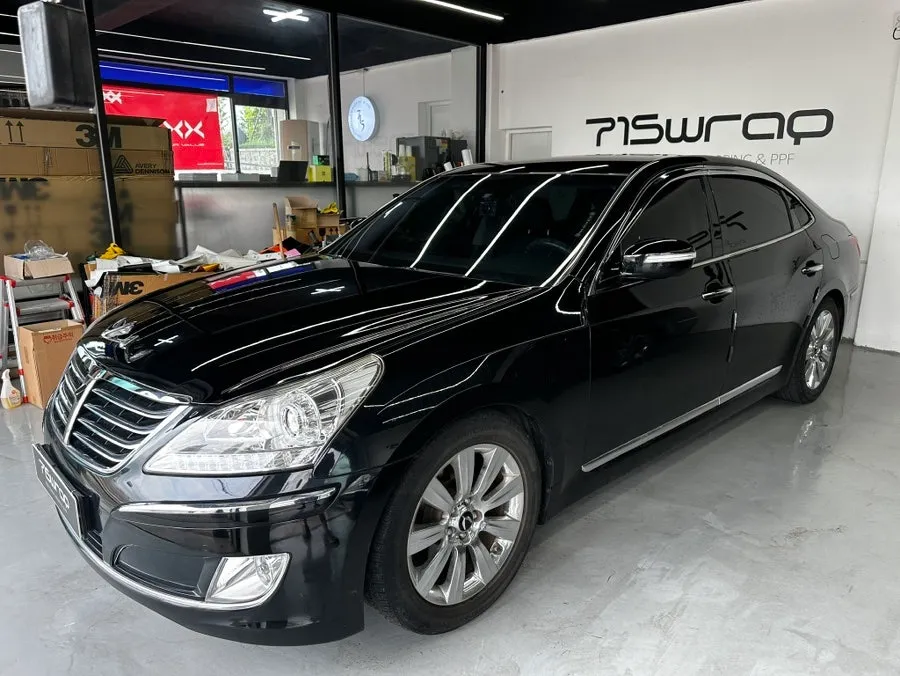 Hyundai Equusのカーラッピング事例 施工写真 3