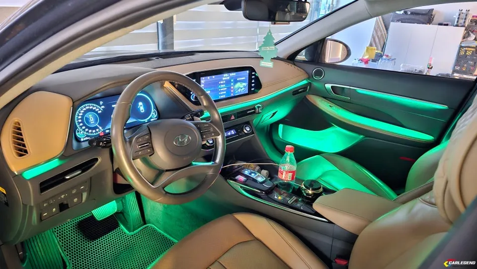 Hyundai Sonata DN8 ambient lighting - Hyundai Sonata DN8 Ambient Lighting Review: Hidden Install photo 3