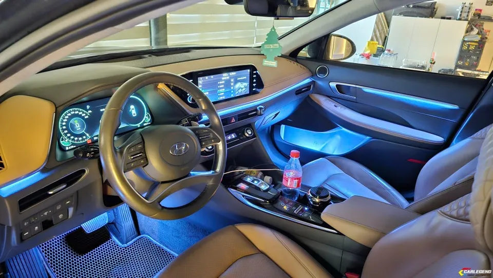 Hyundai Sonata DN8 ambient lighting - Hyundai Sonata DN8 Ambient Lighting Review: Hidden Install photo 4