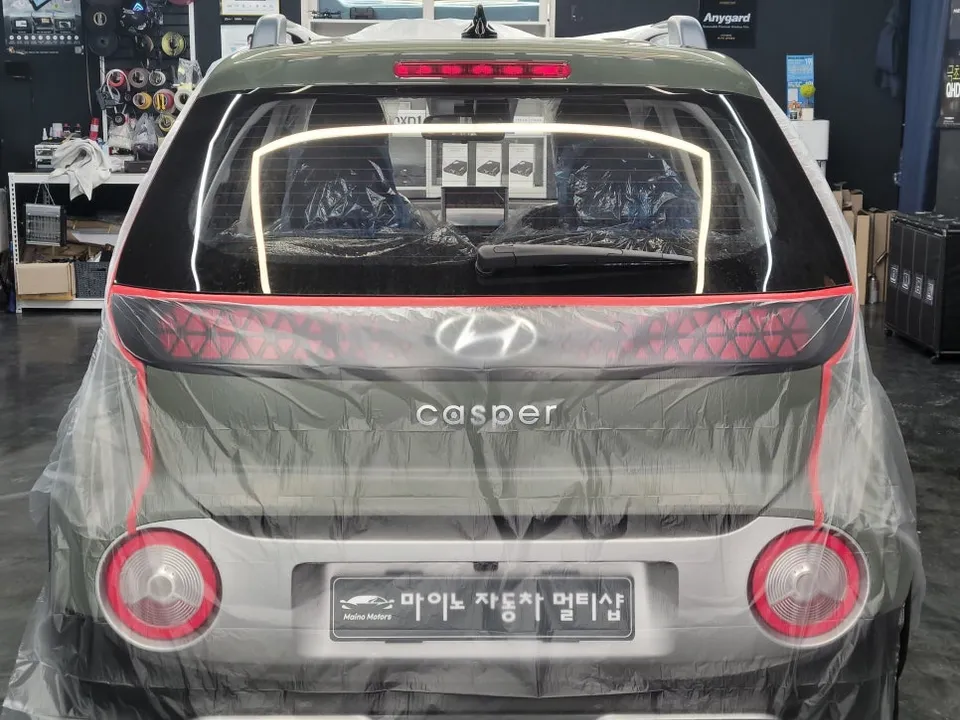 Hyundai Casperのカーフィルム施工事例|費用目安・仕上がり 施工写真 2-1