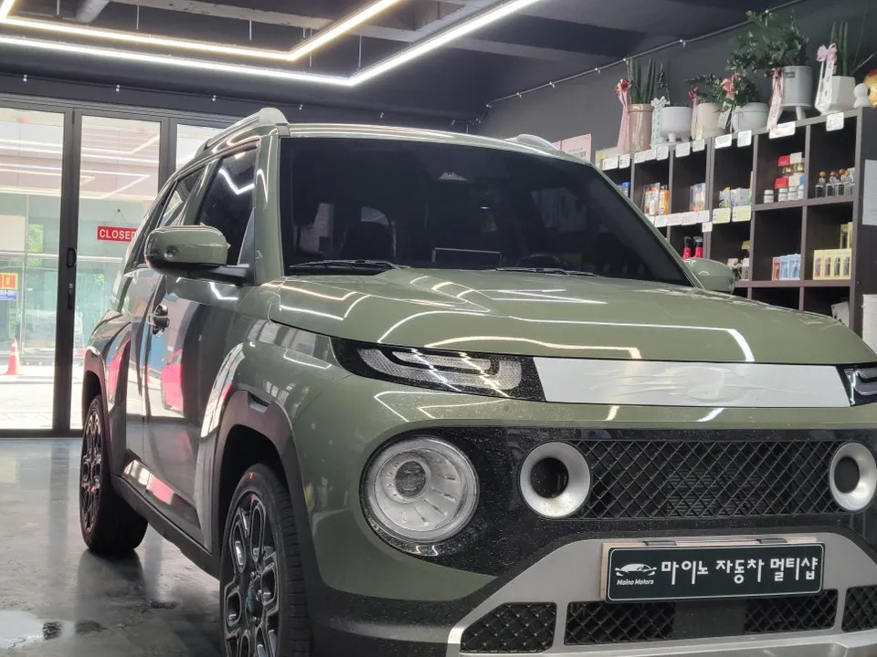 Hyundai Casperのカーフィルム施工事例|費用目安・仕上がり 施工写真 1-3