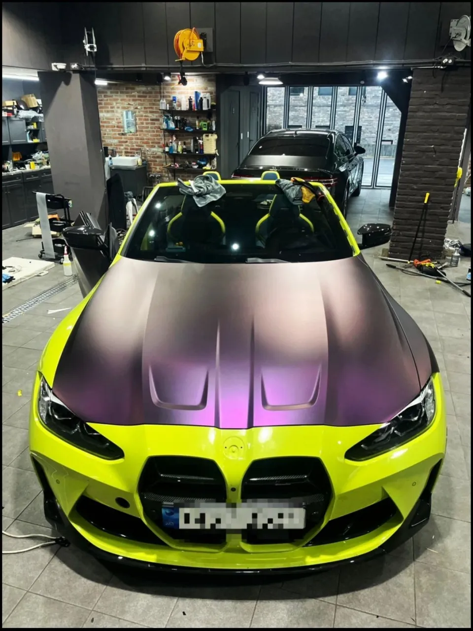 BMW M4 vinyl wrap - BMW M4 Vinyl Wrap Review — Matte Black Purple Full Wrap photo 4