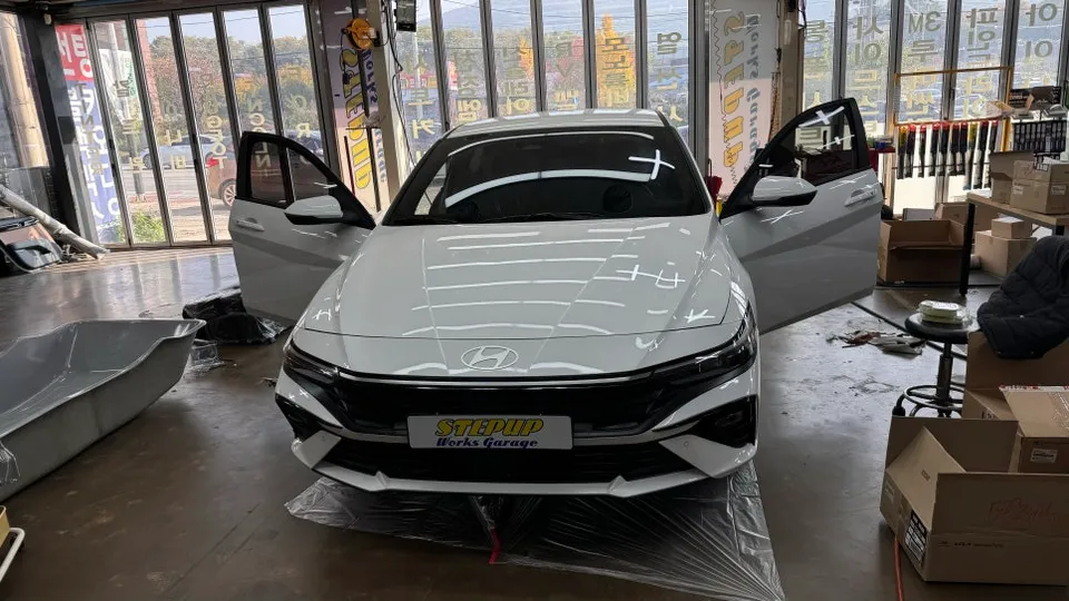 Hyundai Elantra CN7 seat ventilation installation result