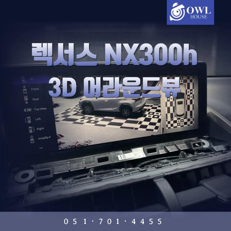 Lexus NX 300h surround view camera installation result