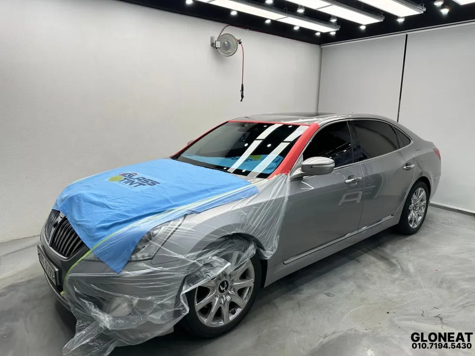 Hyundai Equusのカーフィルム施工事例|費用目安・仕上がり 施工写真 3-1