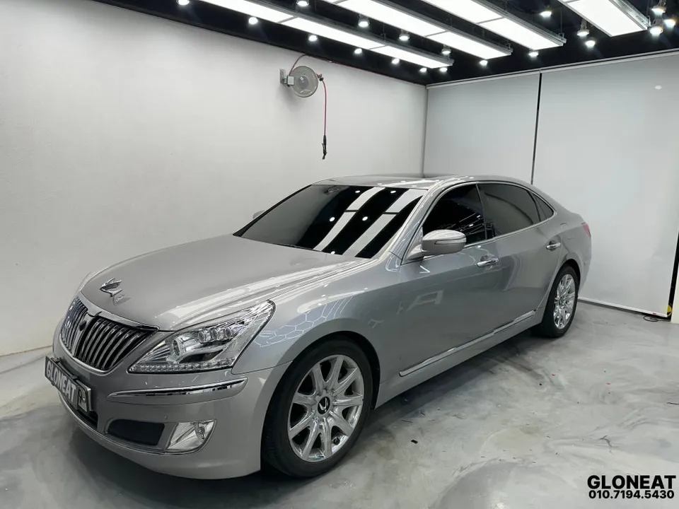 Hyundai Equusのカーフィルム施工事例|費用目安・仕上がり 施工写真 1-3
